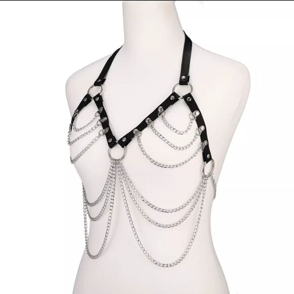 NWOT Body Chain Harness Bra - Picture 4 of 6